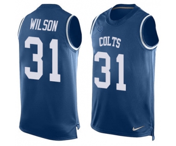 Nike Indianapolis Colts #31 Quincy Wilson Royal Blue Team Color Men's Stitched NFL Limited Tank Top Jersey