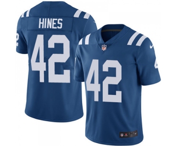 Nike Indianapolis Colts #42 Nyheim Hines Royal Blue Team Color Men's Stitched NFL Vapor Untouchable Limited Jersey