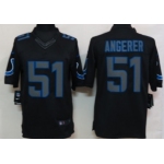 Nike Indianapolis Colts #51 Pat Angerer Black Impact Limited Jersey