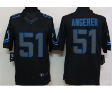 Nike Indianapolis Colts #51 Pat Angerer Black Impact Limited Jersey