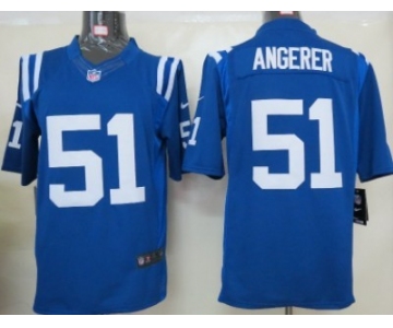 Nike Indianapolis Colts #51 Pat Angerer Blue Limited Jersey