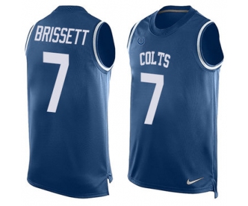 Nike Indianapolis Colts #7 Jacoby Brissett Royal Blue Team Color Men's Stitched NFL Limited Tank Top Jersey