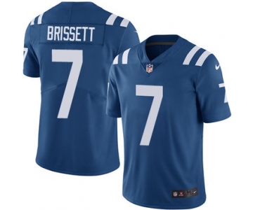 Nike Indianapolis Colts #7 Jacoby Brissett Royal Blue Team Color Men's Stitched NFL Vapor Untouchable Limited Jersey