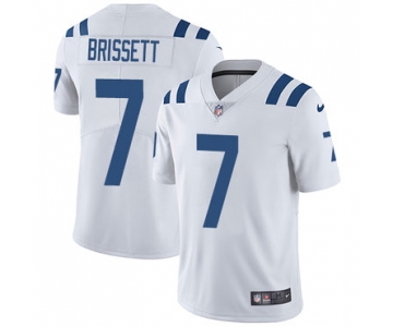 Nike Indianapolis Colts #7 Jacoby Brissett White Men's Stitched NFL Vapor Untouchable Limited Jersey