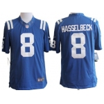 Nike Indianapolis Colts #8 Matt Hasselbeck Blue Limited Jersey