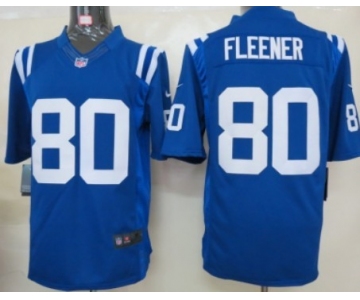 Nike Indianapolis Colts #80 Coby Fleener Blue Limited Jersey