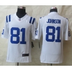 Nike Indianapolis Colts #81 Andre Johnson White Limited Jersey