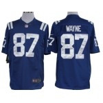 Nike Indianapolis Colts #87 Reggie Wayne Blue Limited Jersey