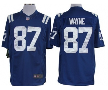 Nike Indianapolis Colts #87 Reggie Wayne Blue Limited Jersey