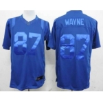 Nike Indianapolis Colts #87 Reggie Wayne Drenched Limited Blue Jersey