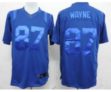Nike Indianapolis Colts #87 Reggie Wayne Drenched Limited Blue Jersey