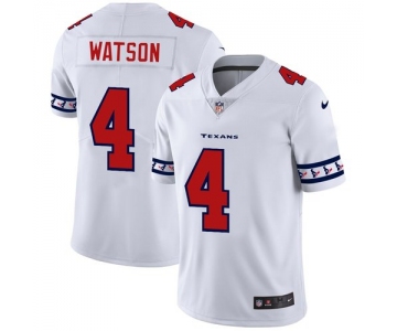 Houston Texans #4 Deshaun Watson Nike White Team Logo Vapor Limited NFL Jersey