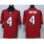 Men's 2017 NFL Draft Houston Texans #4 Deshaun Watson Red Team Color Stitched NFL Nike Limited Jersey