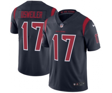 Men's Houston Texans #17 Brock Osweiler Nike Navy Color Rush Limited Jersey