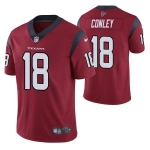 Men's Houston Texans #18 Chris Conley Red Vapor Untouchable Limited Stitched Jersey