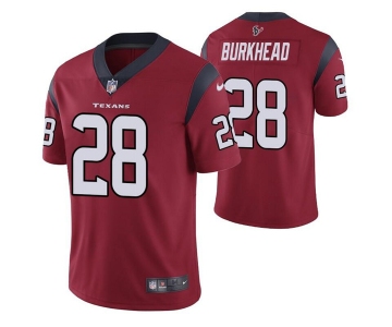 Men's Houston Texans #28 Rex Burkhead Red Vapor Untouchable Limited Stitched Jersey