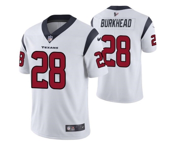 Men's Houston Texans #28 Rex Burkhead White Vapor Untouchable Limited Stitched Jersey