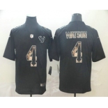 Men's Houston Texans #4 Deshaun Watson Black Statue Of Liberty Stitched NFL Nike Limited Jersey