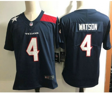 Men's Houston Texans #4 Deshaun Watson Navy Blue 2018 Vapor Untouchable Stitched NFL Nike Limited Jersey