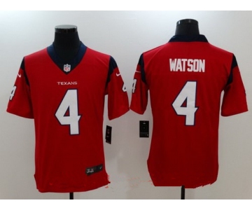 Men's Houston Texans #4 Deshaun Watson Red 2017 Vapor Untouchable Stitched NFL Nike Limited Jersey