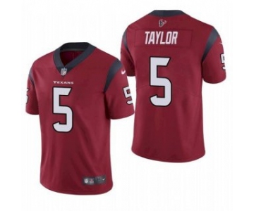 Men's Houston Texans #5 Tyrod Taylor Red Vapor Untouchable Limited Stitched Jersey