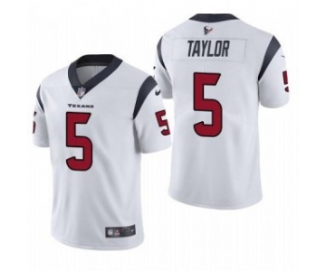 Men's Houston Texans #5 Tyrod Taylor White Vapor Untouchable Limited Stitched Jersey