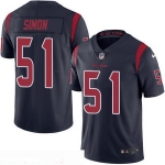 Men's Houston Texans #51 John Simon Navy Blue 2016 Color Rush Stitched NFL Nike Limited Jersey