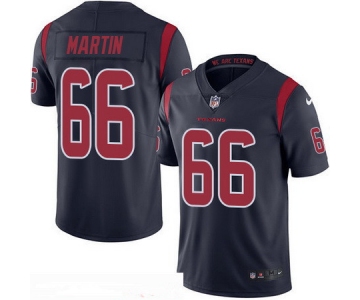 Men's Houston Texans #66 Nick Martin Navy Blue 2016 Color Rush Stitched NFL Nike Limited Jersey