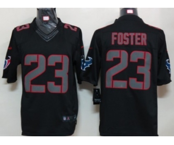 Nike Houston Texans #23 Arian Foster Black Impact Limited Jersey