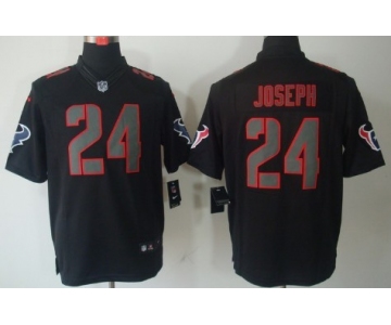 Nike Houston Texans #24 Johnathan Joseph Black Impact Limited Jersey