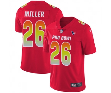 Nike Houston Texans #26 Lamar Miller Red Men's Stitched NFL Limited AFC 2019 Pro Bowl Jersey