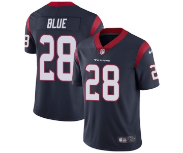 Nike Houston Texans #28 Alfred Blue Navy Blue Team Color Men's Stitched NFL Vapor Untouchable Limited Jersey