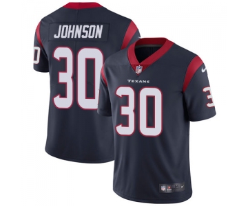 Nike Houston Texans #30 Kevin Johnson Navy Blue Team Color Men's Stitched NFL Vapor Untouchable Limited Jersey