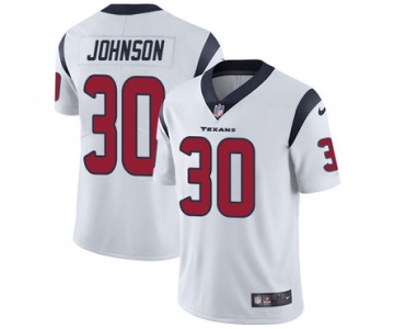 Nike Houston Texans #30 Kevin Johnson White Men's Stitched NFL Vapor Untouchable Limited Jersey