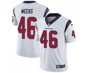 Nike Houston Texans #46 Jon Weeks White Men's Stitched NFL Vapor Untouchable Limited Jersey