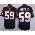 Nike Houston Texans #59 Whitney Mercilus Blue Limited Jersey