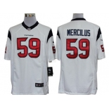 Nike Houston Texans #59 Whitney Mercilus White Limited Jersey