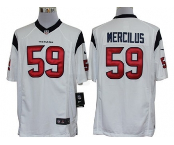 Nike Houston Texans #59 Whitney Mercilus White Limited Jersey