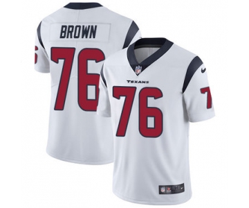 Nike Houston Texans #76 Duane Brown White Men's Stitched NFL Vapor Untouchable Limited