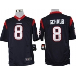 Nike Houston Texans #8 Matt Schaub Blue Limited Jersey