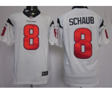 Nike Houston Texans #8 Matt Schaub White Limited Jersey