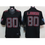 Nike Houston Texans #80 Andre Johnson Black Impact Limited Jersey