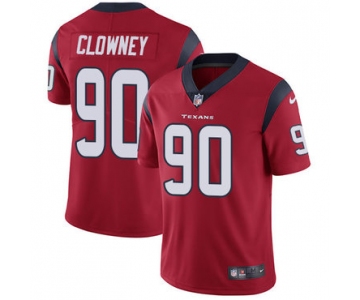 Nike Houston Texans #90 Jadeveon Clowney Red Alternate Men's Stitched NFL Vapor Untouchable Limited Jersey