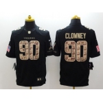 Nike Houston Texans #90 Jadeveon Clowney Salute to Service Black Limited Jersey