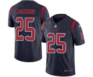 Nike Texans #25 Kareem Jackson Navy Blue Men's Stitched NFL Limited Rush Jersey