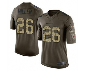 Nike Texans #26 Lamar Miller Green Men's Stitched NFL Limited Salute to Service Jersey