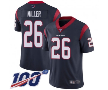 Nike Texans #26 Lamar Miller Navy Blue Team Color Men's Stitched NFL 100th Season Vapor Limited Jersey