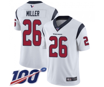 Nike Texans #26 Lamar Miller White Men's Stitched NFL 100th Season Vapor Limited Jersey