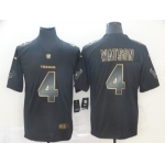 Nike Texans 4 Deshaun Watson Black Gold Vapor Untouchable Limited Jersey