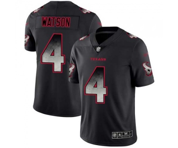 Nike Texans #4 Deshaun Watson Black Men's Stitched NFL Vapor Untouchable Limited Smoke Fashion Jersey